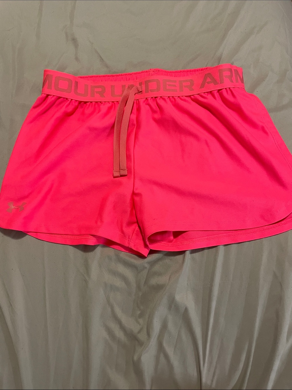 Under Armour Women's Neon Pink Athletic Shorts